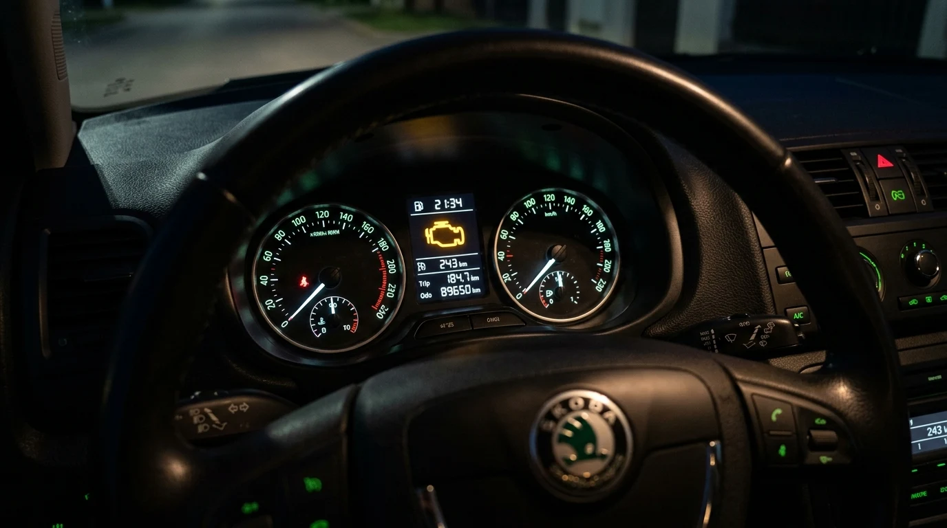 kontrolka motoru fabia