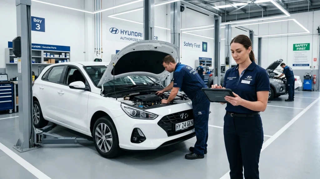 cena garanční prohlídky hyundai i30